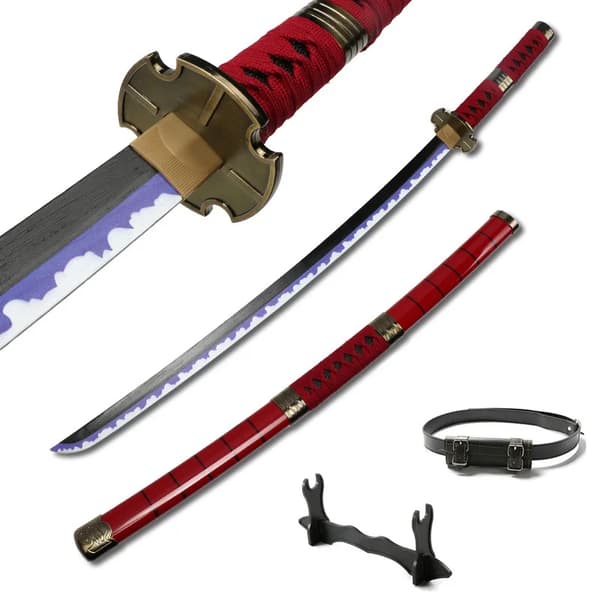Anime Katana, 104 cm Total Længde, Letvægtsdesign,Sandai kitetsu