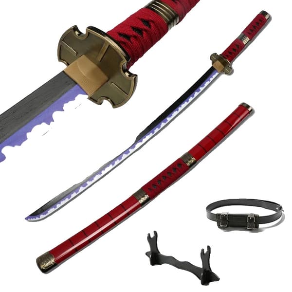 Anime Katana, 104 cm Total Længde, Letvægtsdesign,Sandai kitetsu