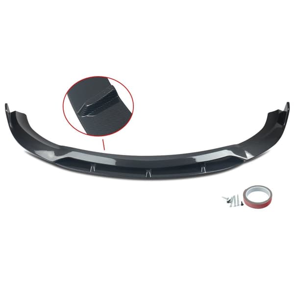 Frontsplitter, ABS-plast, AMG-stil, skräddarsydd passform,Kolfiberutseende