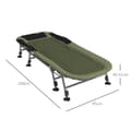 Miniatyrbillede 3 af 9: Camping Seng, 200x85x40-51 cm, Grøn