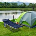 Miniatyrbillede 2 af 9: Sammenklappelig Camping Seng, 188x64.5x53 cm, Mørkeblå