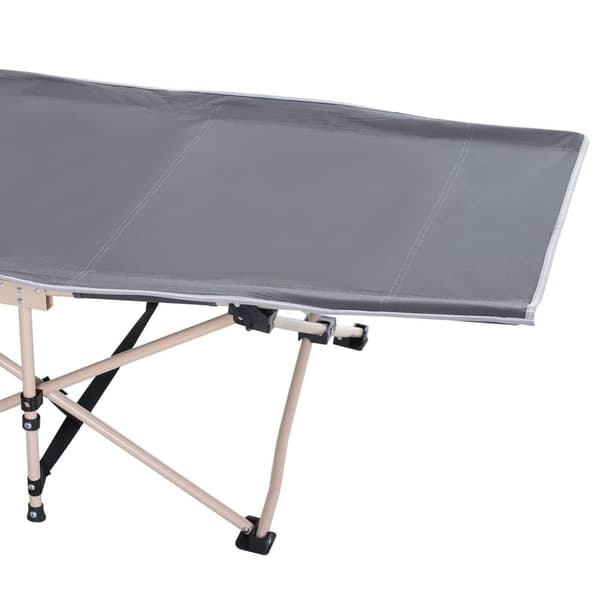 Campingbädd, 190x68x52 cm, Grå