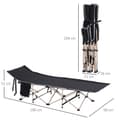 Miniatyrbillede 3 af 9: Camping Seng, 190x68x52 cm, Sort
