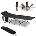 Miniatyrbillede 1 af 9: Camping Seng, 190x68x52 cm, Sort
