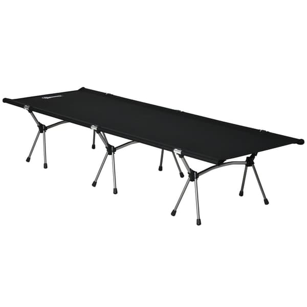Camping Säng, 190x65x38 cm, Svart