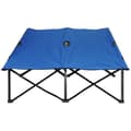 Miniatyrbillede 8 af 9: Sammenklappelig Camping Seng til 2 Personer, 193x125x40 cm, Blå+Sort