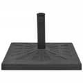 Miniatyrbillede 2 af 9: vidaXL parasolfod resin firkant sort 19 kg