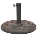 Miniatyrbilde 3 av 7: vidaXL Parasollfot harpiks rund bronse 9 kg