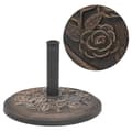 Miniatyrbilde 1 av 7: vidaXL Parasollfot harpiks rund bronse 9 kg