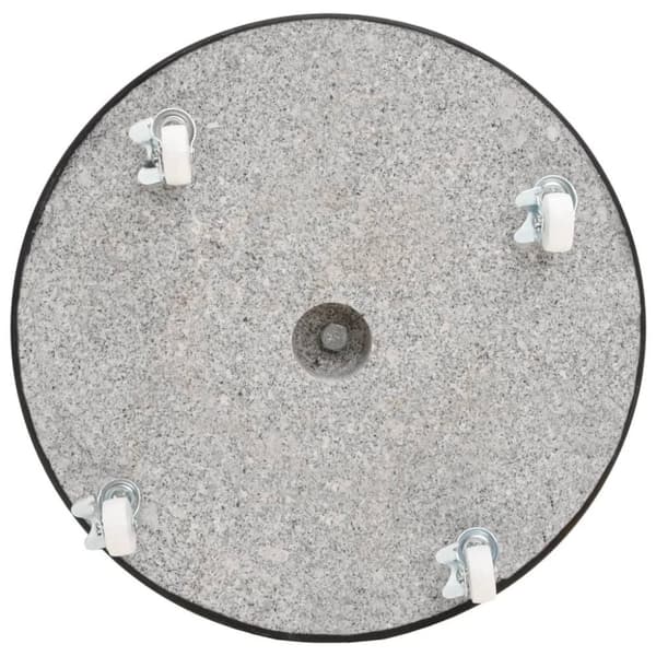 vidaXL Parasollfot granitt rund 30 kg svart