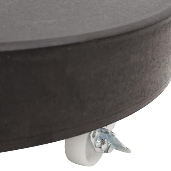 vidaXL Parasollfot granitt rund 30 kg svart