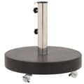 Miniatyrbilde 2 av 9: vidaXL Parasollfot granitt rund 30 kg svart