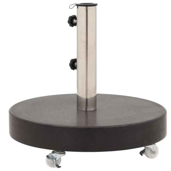 vidaXL Parasollfot granitt rund 30 kg svart