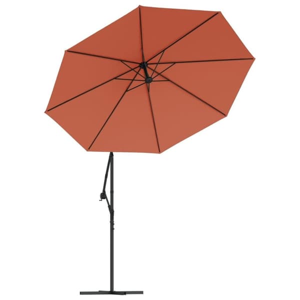 vidaXL Erstatningsstoff for hengeparasoll terrakotta 300 cm