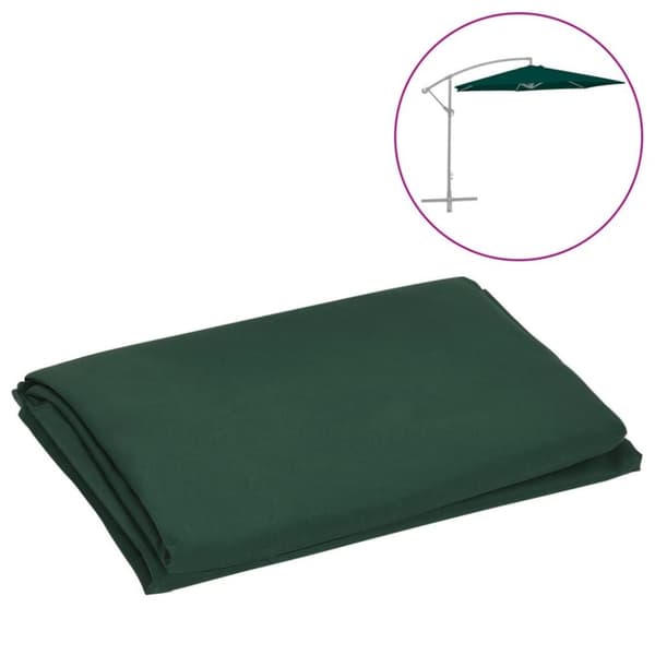 vidaXL Aurinkovarjon vaihtokangas vihreä 300 cm