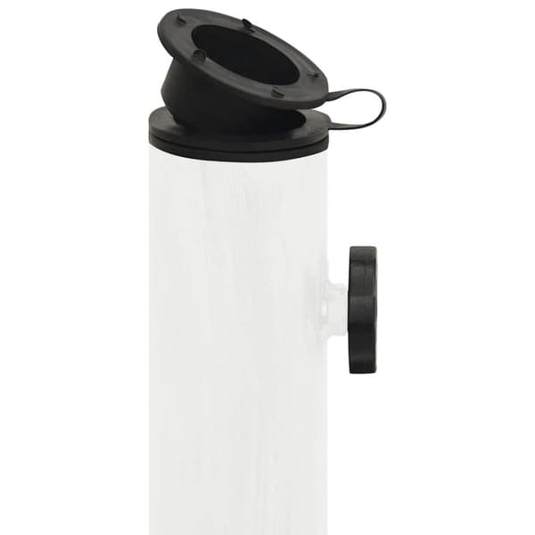 vidaXL parasolfod 45x45x30 cm støbejern hvid