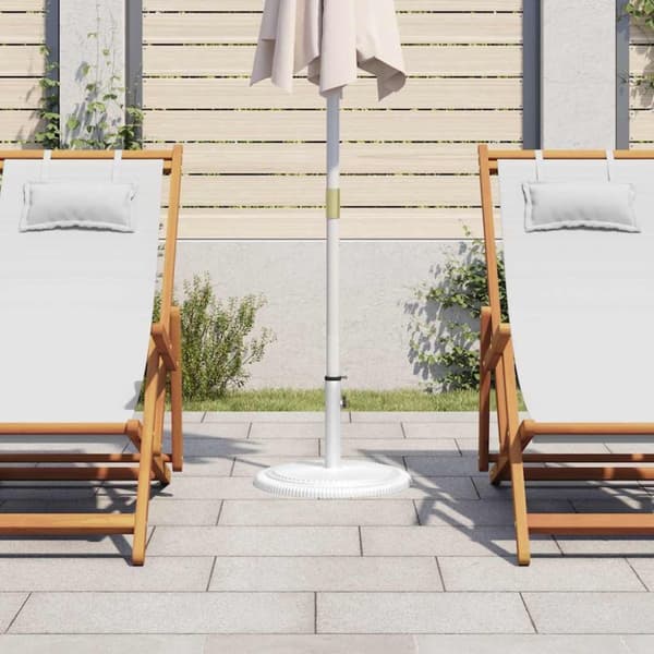 vidaXL parasolfod 45x45x30 cm støbejern hvid