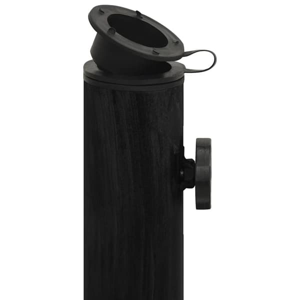 vidaXL Parasollbase svart 45x45x30 cm støpejern