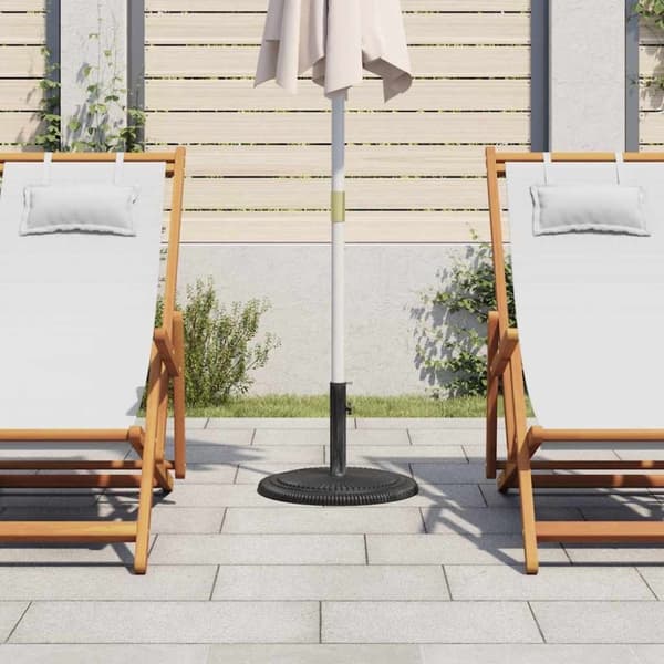 vidaXL Parasollbase svart 45x45x30 cm støpejern
