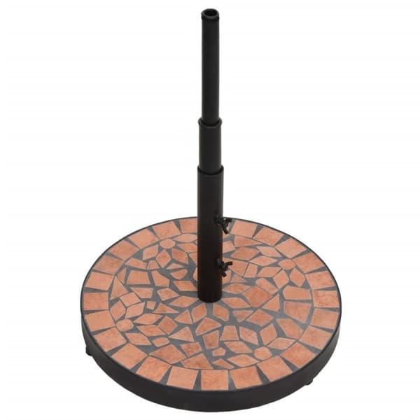 vidaXL Parasollfot terrakotta rund 12 kg