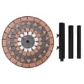 Miniatyrbilde 5 av 7: vidaXL Parasollfot terrakotta og hvit rund 12 kg