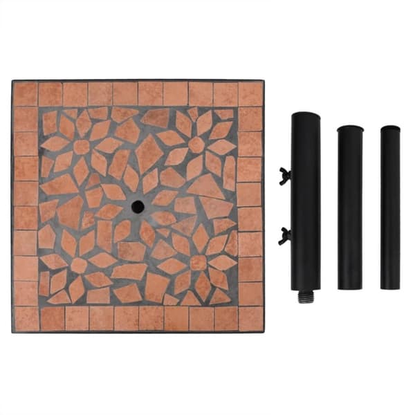 vidaXL Aurinkovarjon jalka terrakotta neliö 12 kg