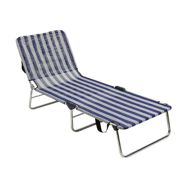 Strand solbad Alco Til flere positioner Hvid Marineblå