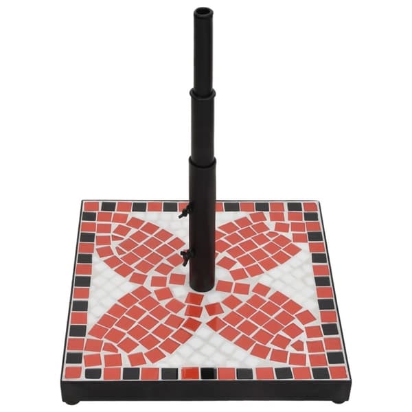 vidaXL parasolfod 12 kg firkantet terrakotta og hvid