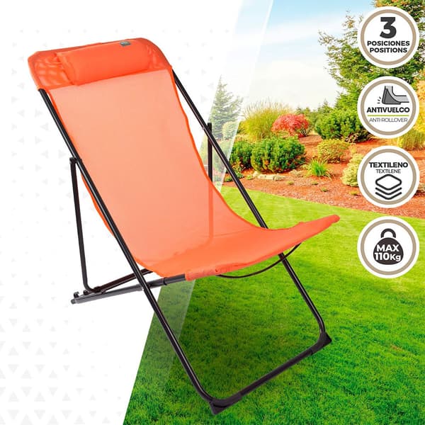 Aktive Stol Textileno 80x55x89 Cm Orange