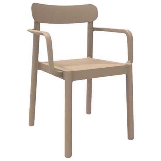 Garbar Stol Med Armar Elba Beige