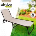 Miniatyrbillede 2 af 7: Aktive Liggestole Polyester 59x190x30 Cm Beige