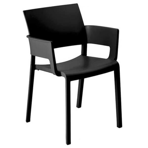 Resol Stol Med Armar New Fiona Svart