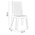 Miniatyrbild 2 av 2: Garbar Stol Iris 4 Enheter