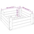 Miniatyrbilde 9 av 10: vidaXL Parasollfotdeksel heltre furu