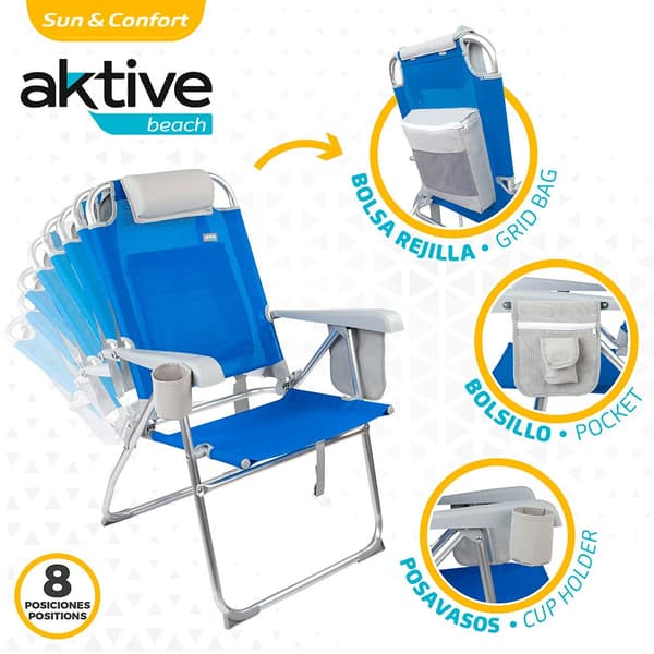 Aktive Stol 61x66x99 Cm Blå
