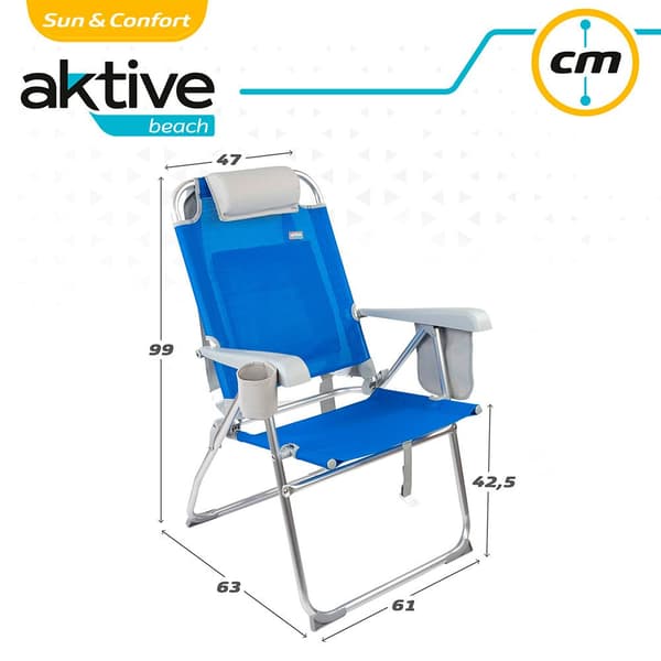 Aktive Stol 61x66x99 Cm Blå