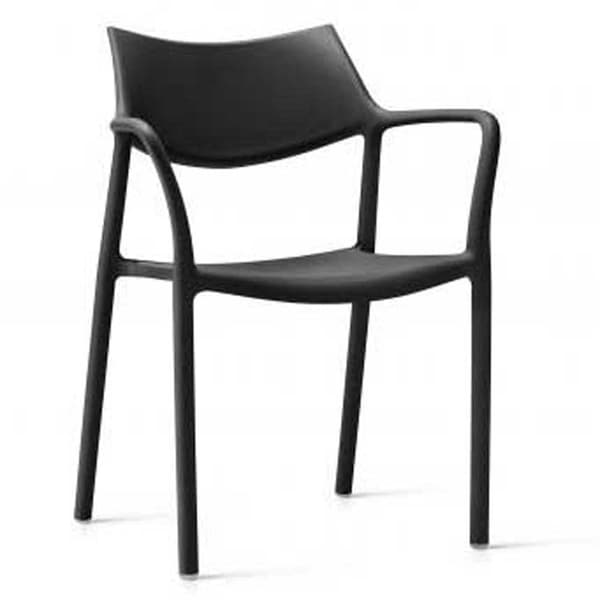 Resol Stol Med Armar Splash Aire Svart