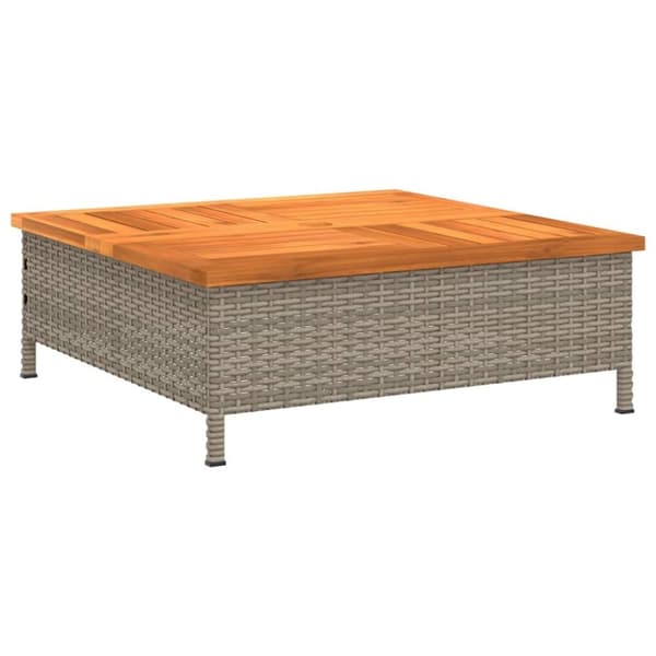 vidaXL Aurinkovarjon jalustasuoja harmaa 70x70x25 cm PR ja akasiapuu