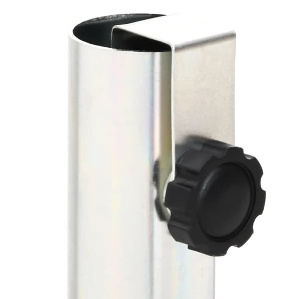 vidaXL Aurinkovarjon jalka maapiikeillä Ø32-38 mm tangolle hopea teräs