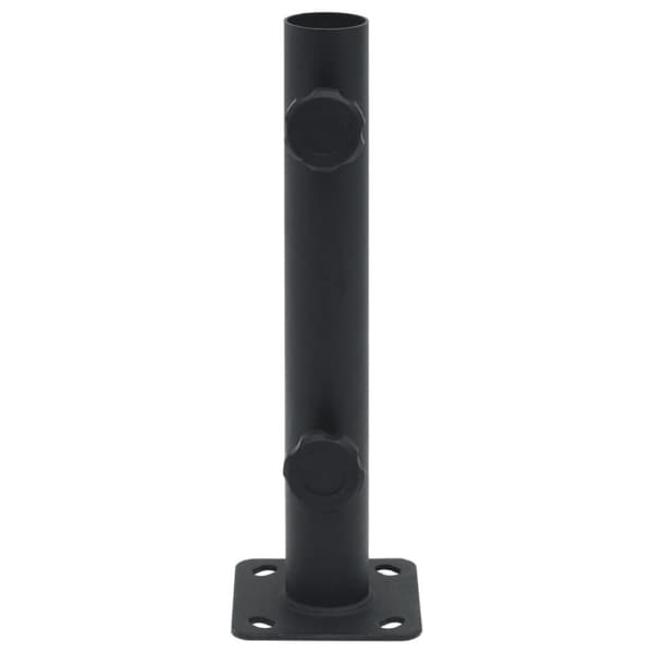 vidaXL Parasollfot for Ø32/34/38 mm stang matt svart stål