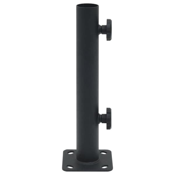 vidaXL parasolholder til Ø32/34/38 mm stang stål matsort