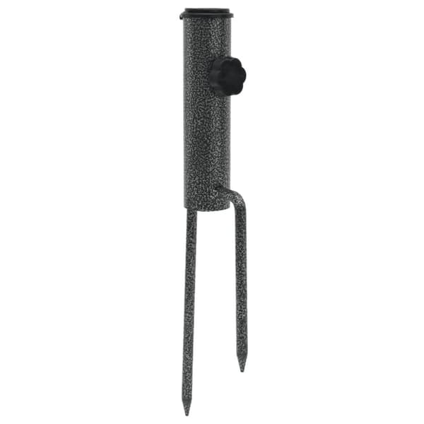 vidaXL Parasollstativer med plugger 2 stk 9x35 cm galvanisert stål