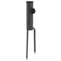 Miniatyrbillede 2 af 7: vidaXL parasolholdere 2 stk. med jordspyd 9x35 cm galvaniseret stål