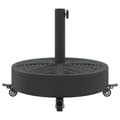 Miniatyrbilde 4 av 8: vidaXL Parasollfot med hjul for Ø38 / 48 mm stenger 27 kg rund
