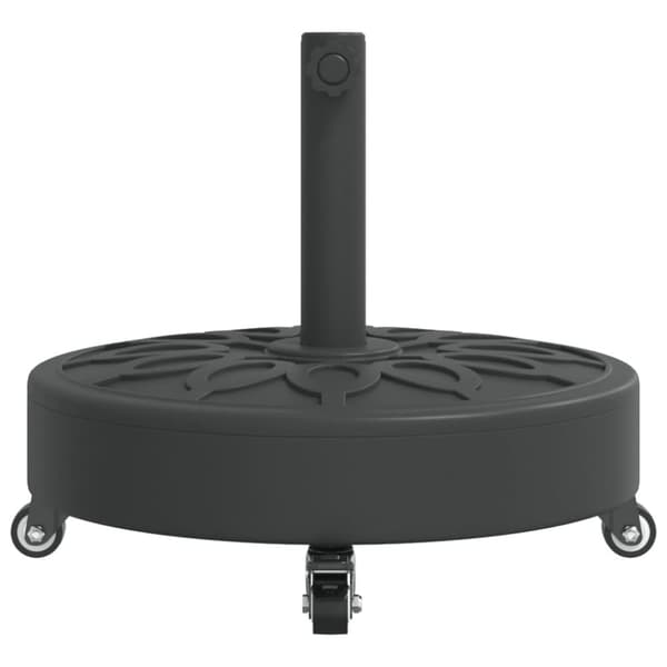 vidaXL Parasollfot med hjul for Ø38 / 48 mm stenger 27 kg rund