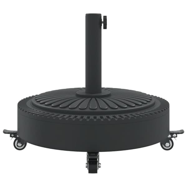 vidaXL Parasollfot med hjul för Ø38 / 48 mm stolpar 27 kg rund