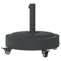 Miniatyrbillede 5 af 8: vidaXL parasolfod med hjul til Ø38/48 mm stænger 27 kg rund