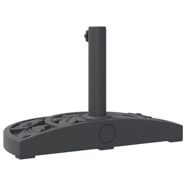 vidaXL Parasollfot för Ø38 / 48 mm stolpar 9 kg halvrund
