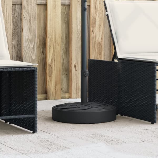 vidaXL Parasollfot for Ø38 / 48 mm stenger 25 kg rund