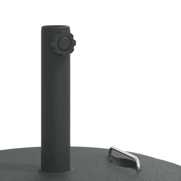 vidaXL Parasollfot med hjul for Ø38 / 48 mm stenger 25 kg rund